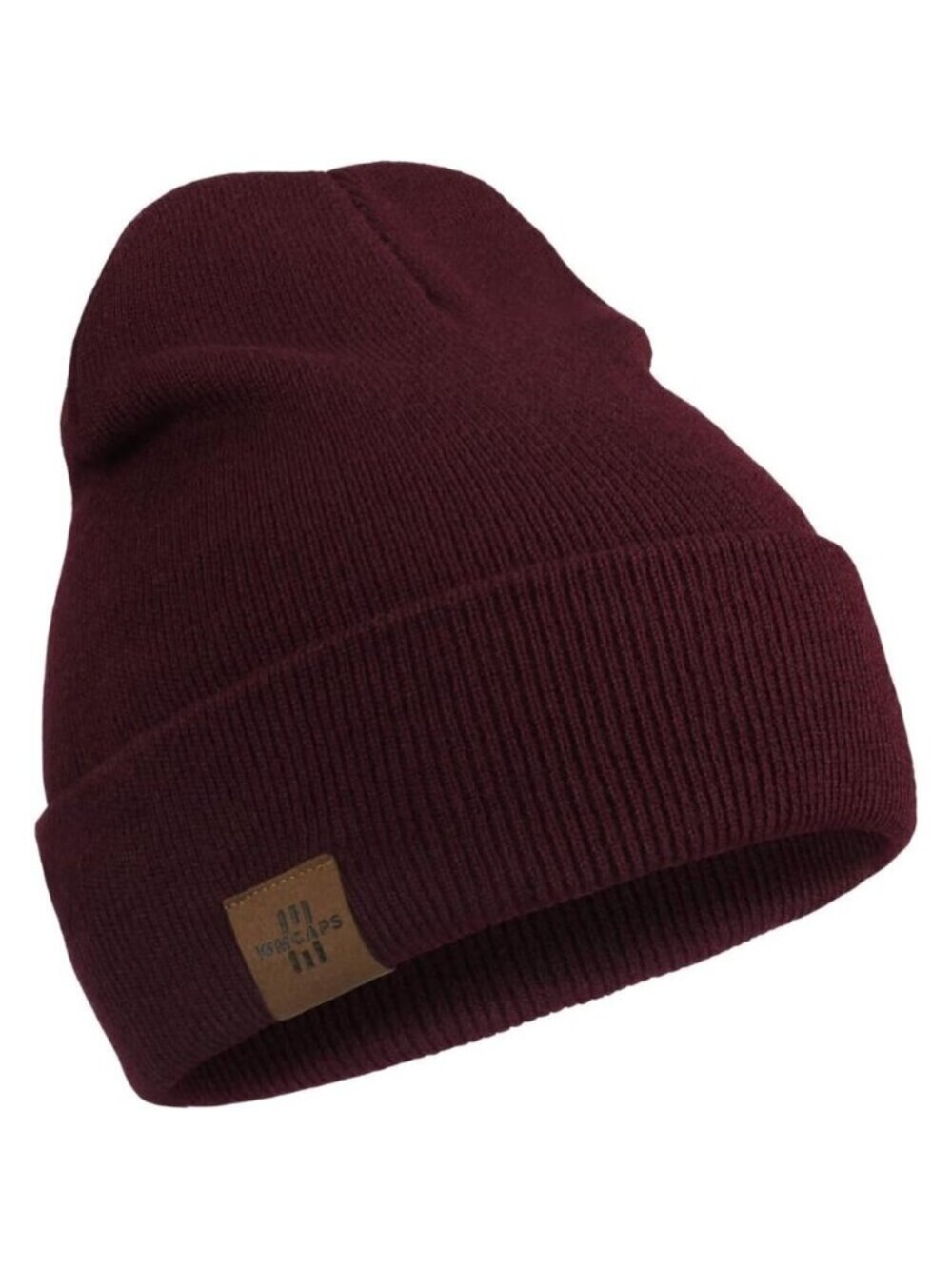 Men and Women Maroon Acrylic Stretchy Daily Knit Warm Winter Beanie Hats